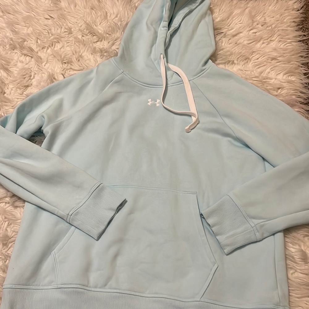 Blue under-armor sweatshirt
